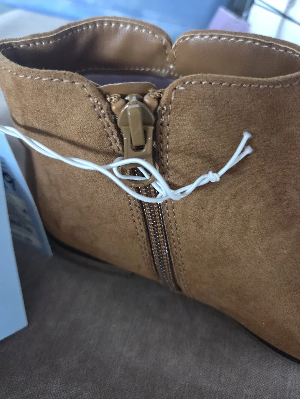 Cat & Jack Girls' Tan Suede Ankle Boots NEW